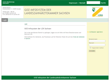 Tablet Screenshot of goz.lzk-sachsen.org